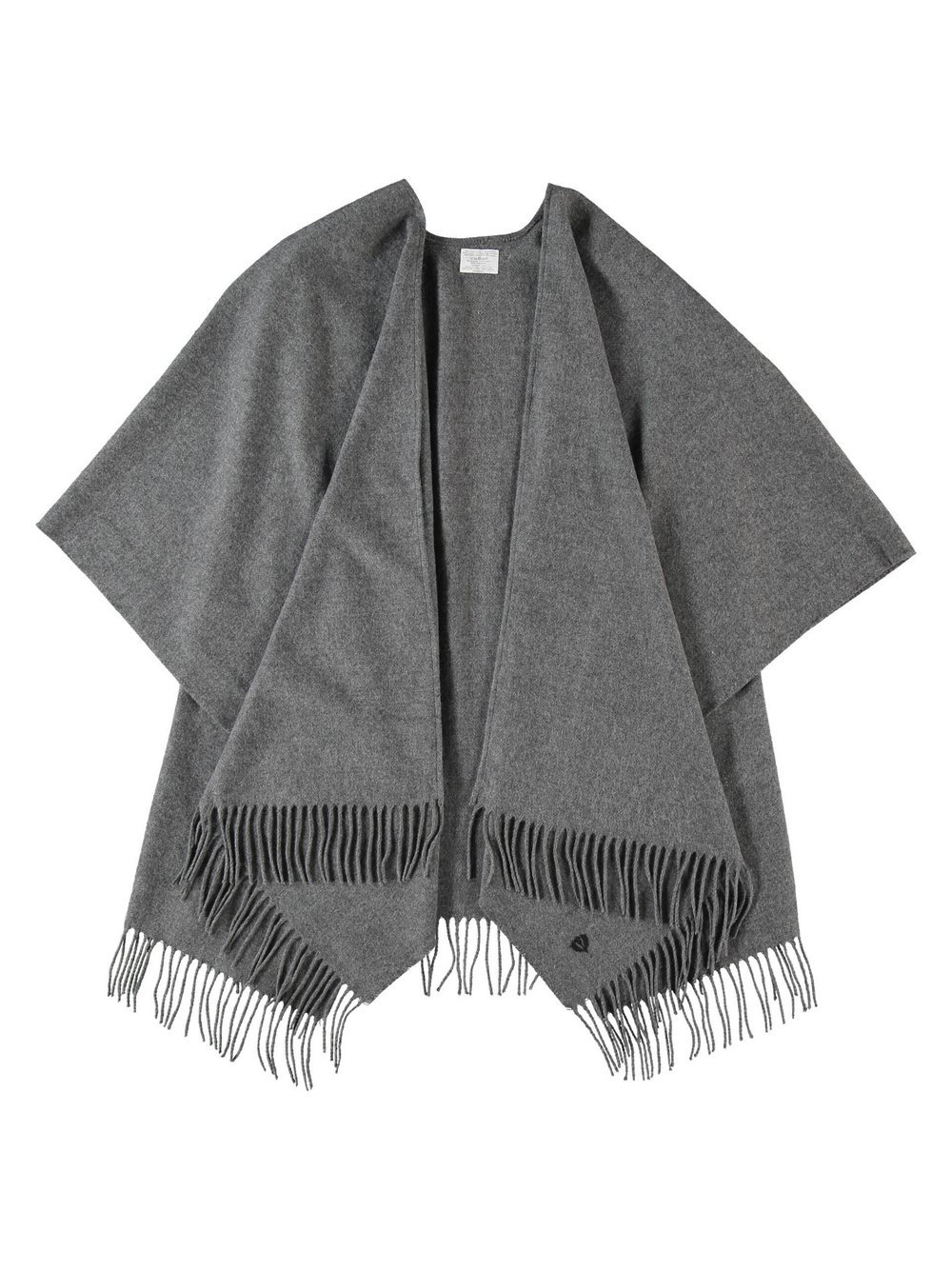 Fraas Poncho Damen grau, ONE SIZE