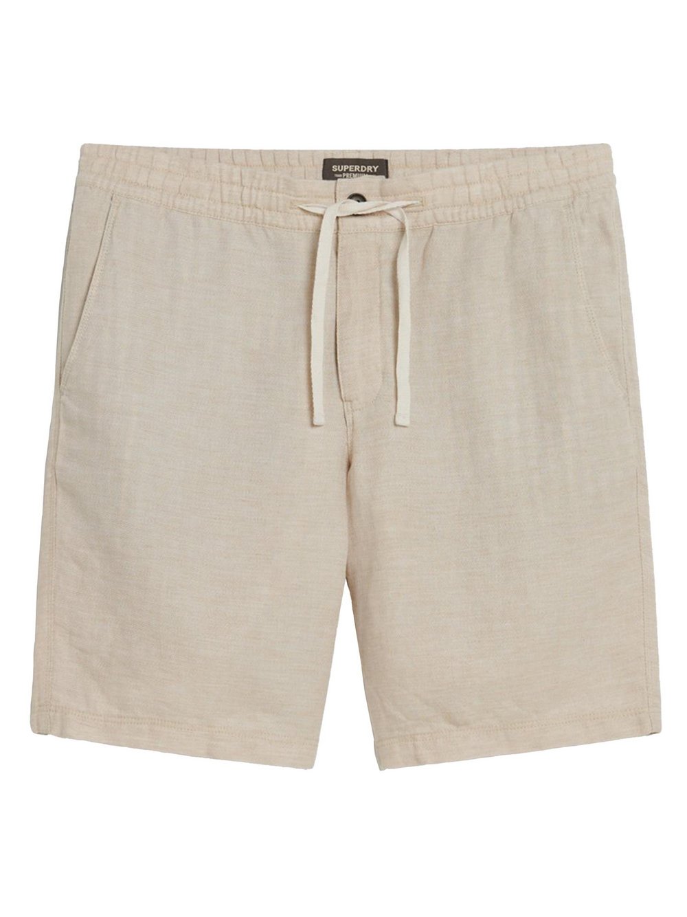 Superdry Shorts Herren Leinen beige, M