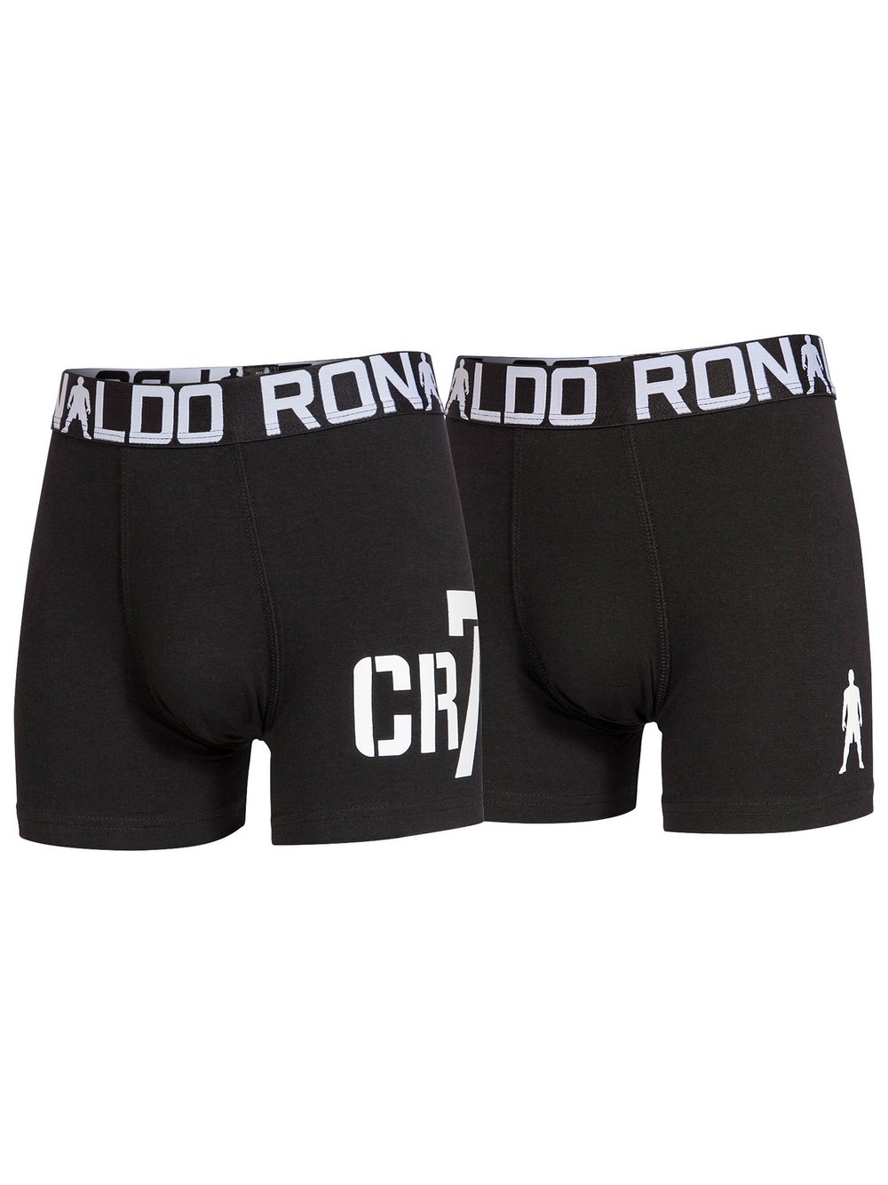 CR7 Boxershort 2er Pack Jungen Baumwolle schwarz bedruckt, 140