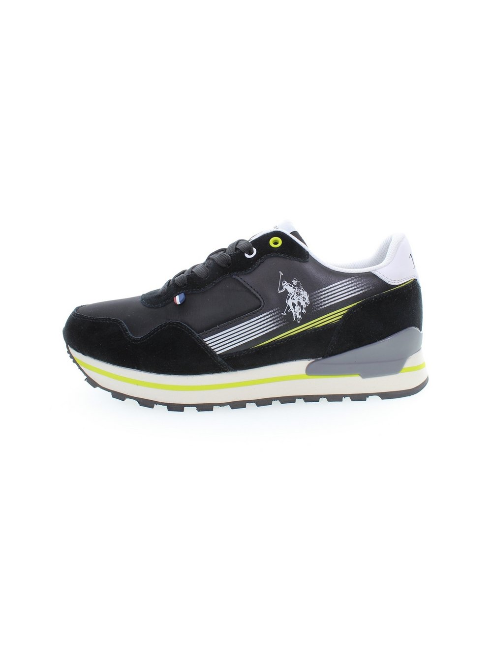 U.S. Polo Assn. Sneaker Herren schwarz bedruckt, 42