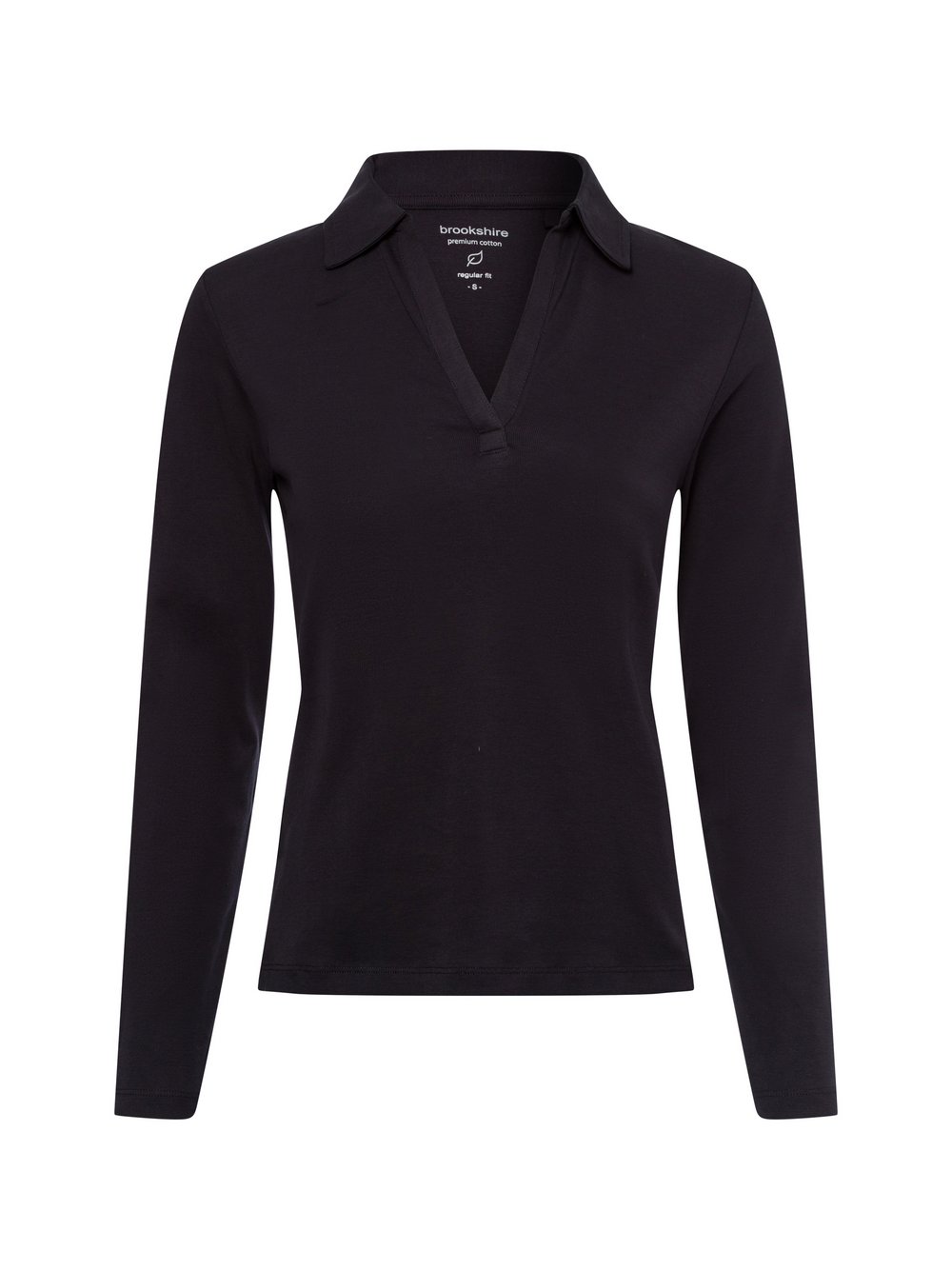 brookshire Langarmshirt Damen Baumwolle schwarz, S