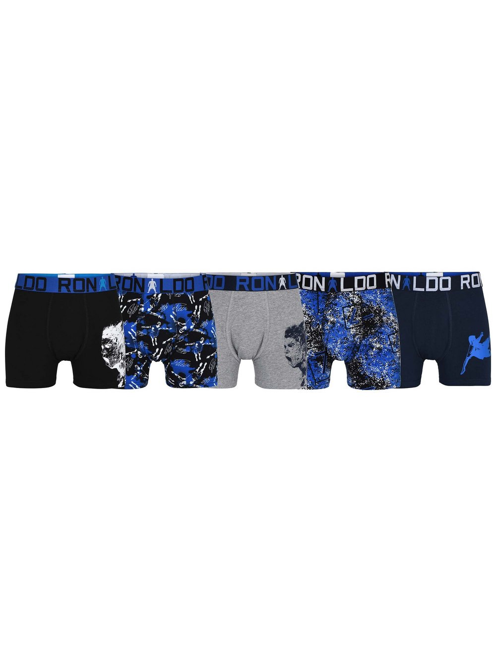 CR7 Boxershort 5er Pack Jungen Baumwolle mehrfarbig bedruckt, 158