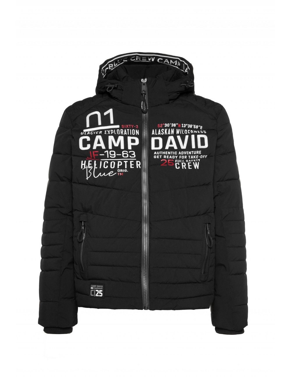 Camp David Jacke Herren schwarz bedruckt, M