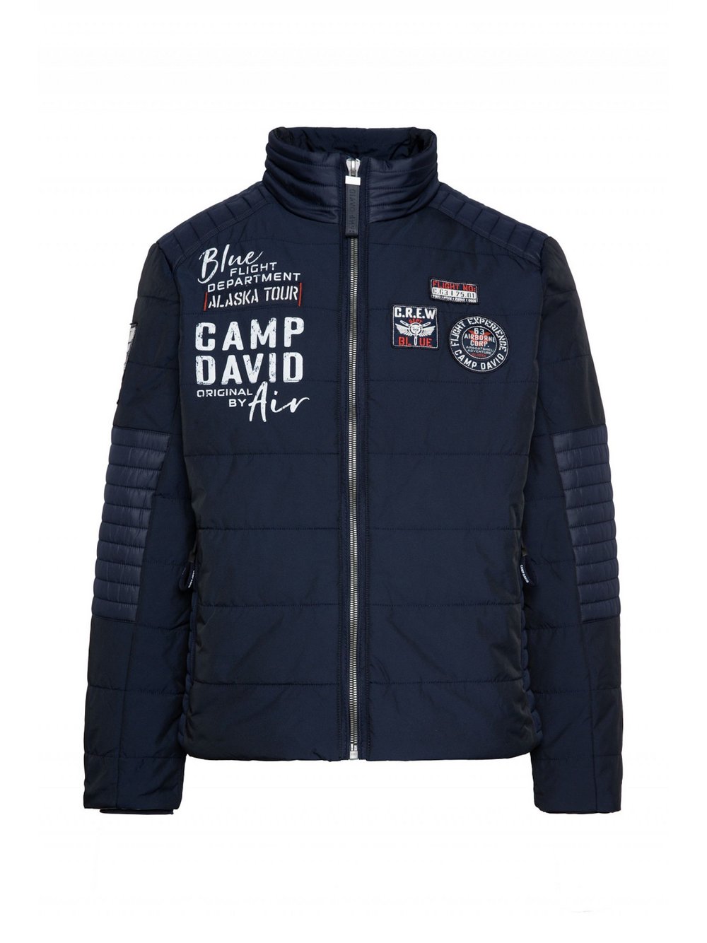 Camp David Jacke Herren blau bedruckt, L