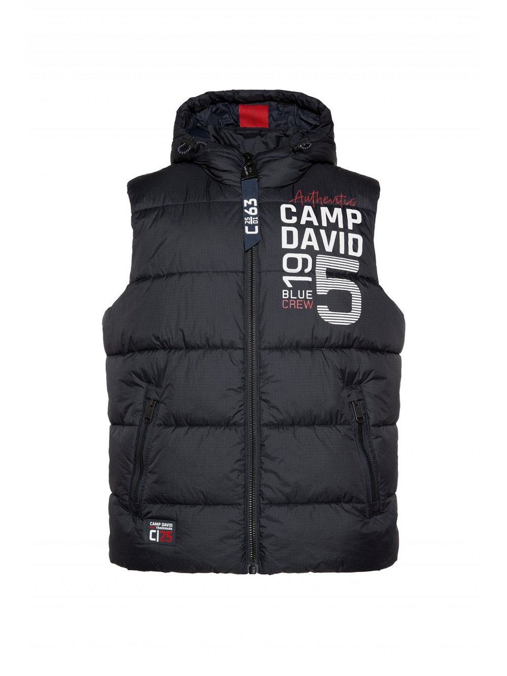 Camp David Weste Herren Polyamid blau, L