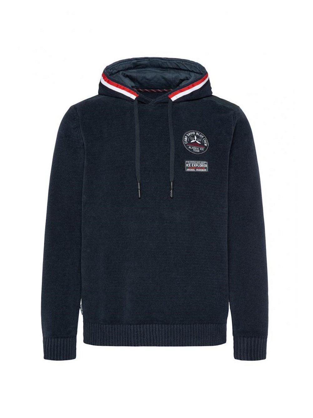 Camp David Kapuzenpullover Herren Baumwolle blau, XL