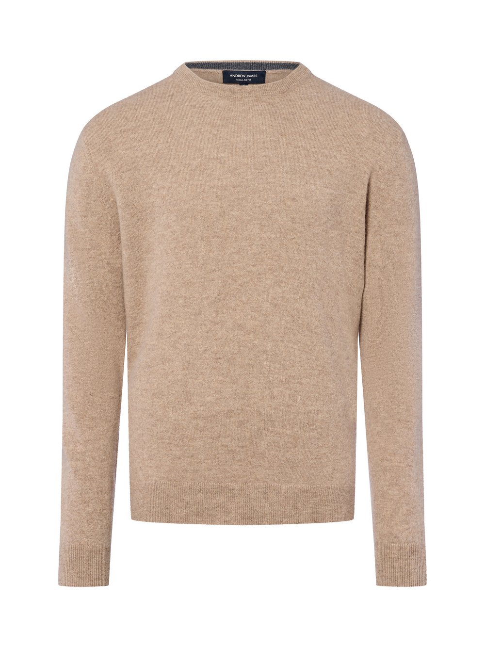 Andrew James Pure Cashmere Pullover Herren braun meliert, S