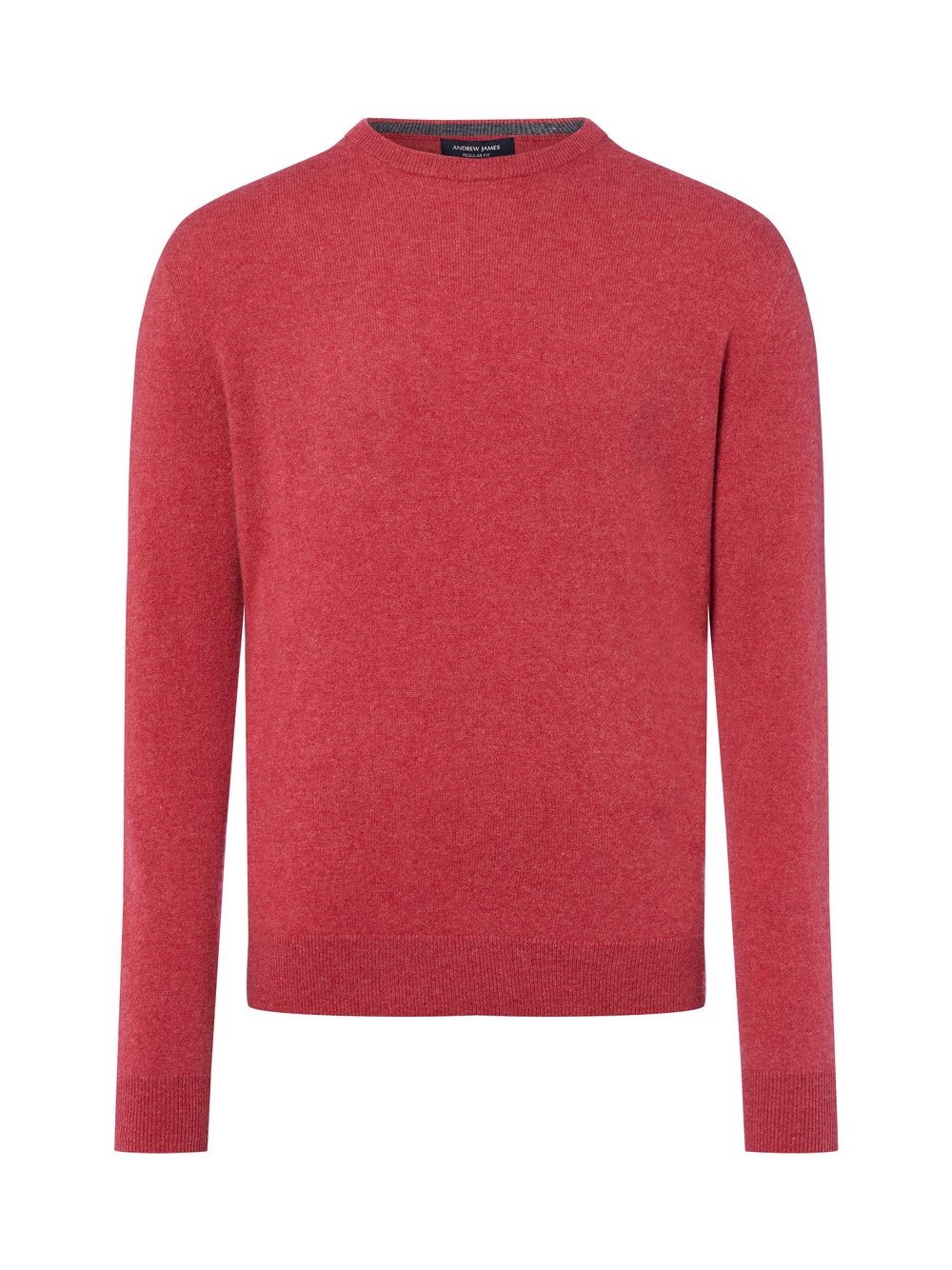 Andrew James Pure Cashmere Pullover Herren rot meliert, M