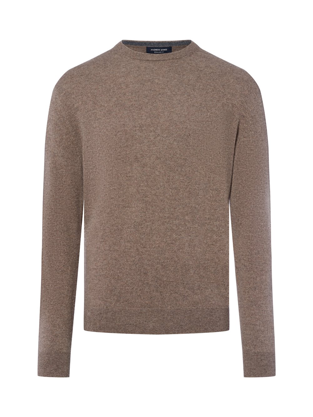 Andrew James Pure Cashmere Pullover Herren braun meliert, XL