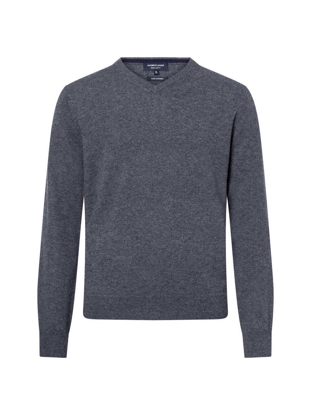 Andrew James Strickpullover Herren Cashmere grau, S