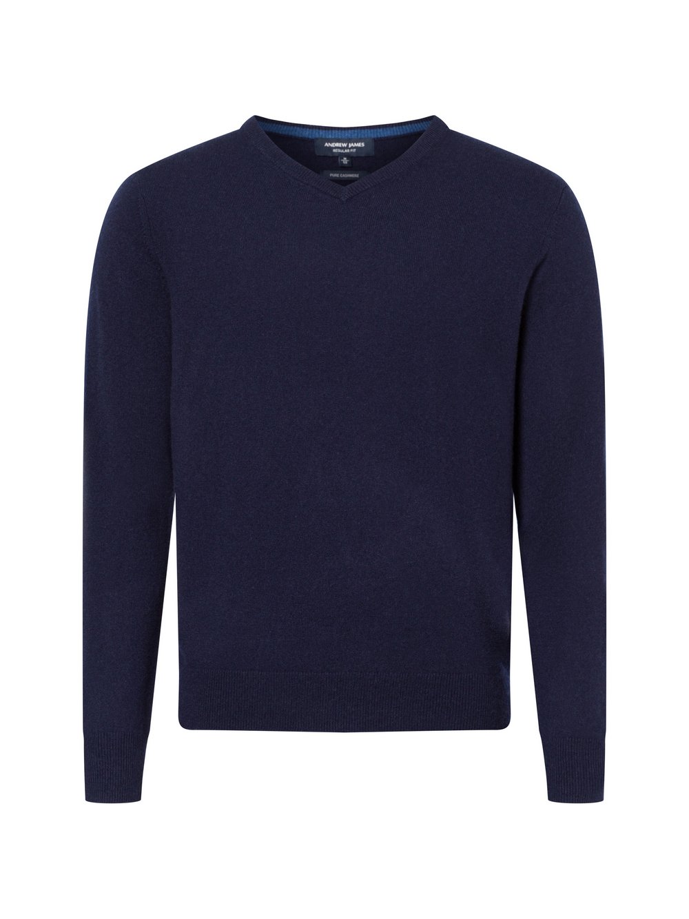 Andrew James Strickpullover Herren Cashmere blau, XL