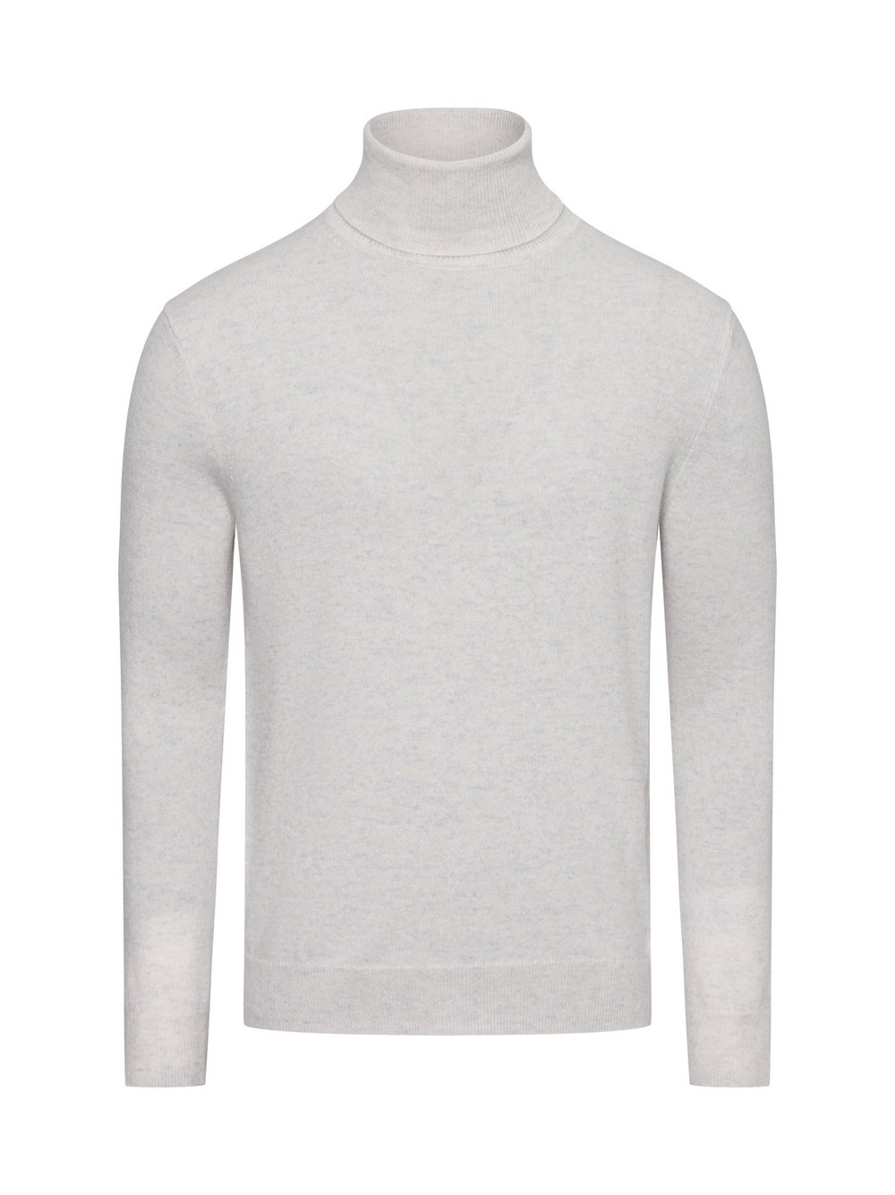 Andrew James Pure Cashmere Pullover Herren Feinstrick weiß meliert, XXL