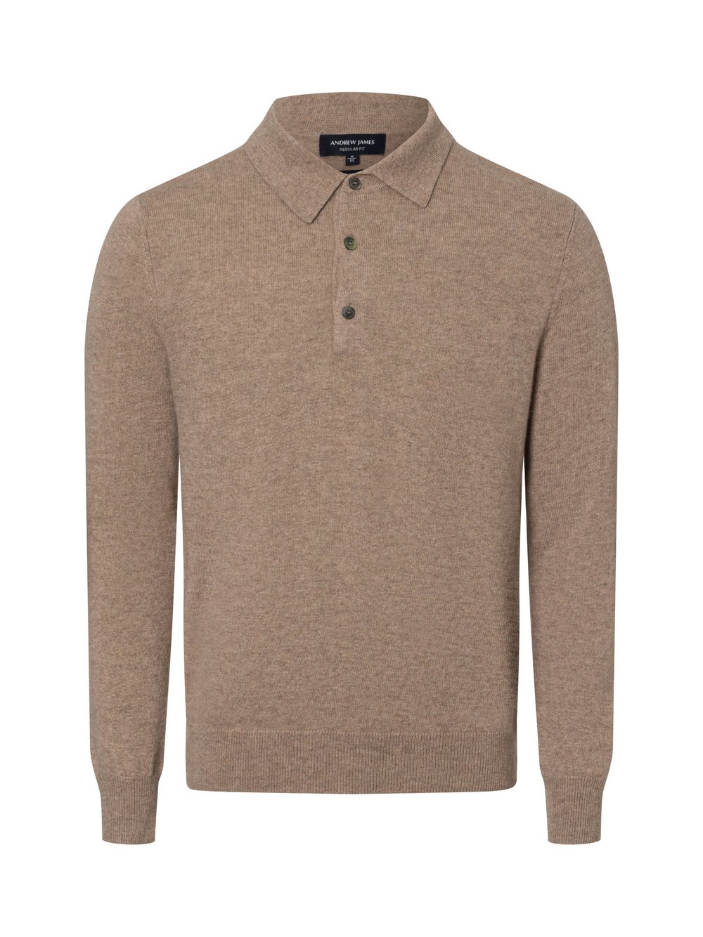 Andrew James Pure Cashmere Pullover Herren beige, XXL