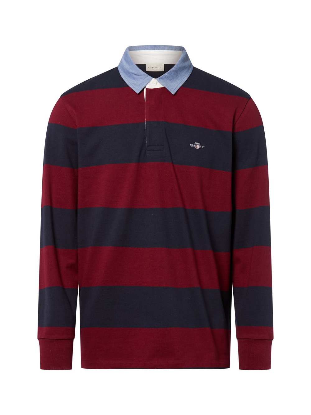 Gant Poloshirt Herren Baumwolle mehrfarbig gestreift, L