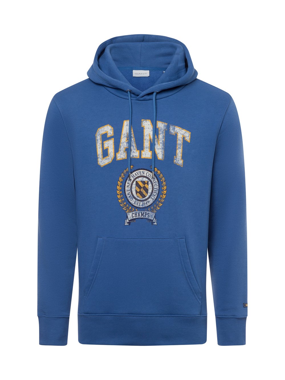 Gant Kapuzenpullover Herren Baumwolle blau bedruckt, XL