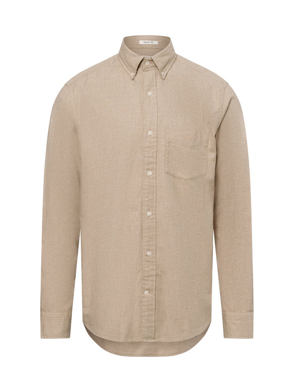 Gant Freizeithemd Herren Regular Fit Baumwolle beige, M