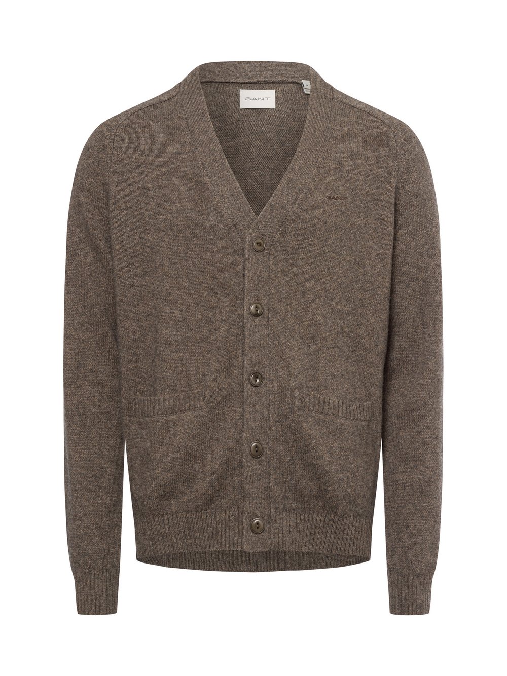 Gant Strickjacke Herren Wolle braun, L