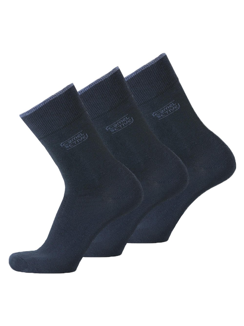 Camel Active Socken 3er Pack Herren Baumwolle blau, 39-42