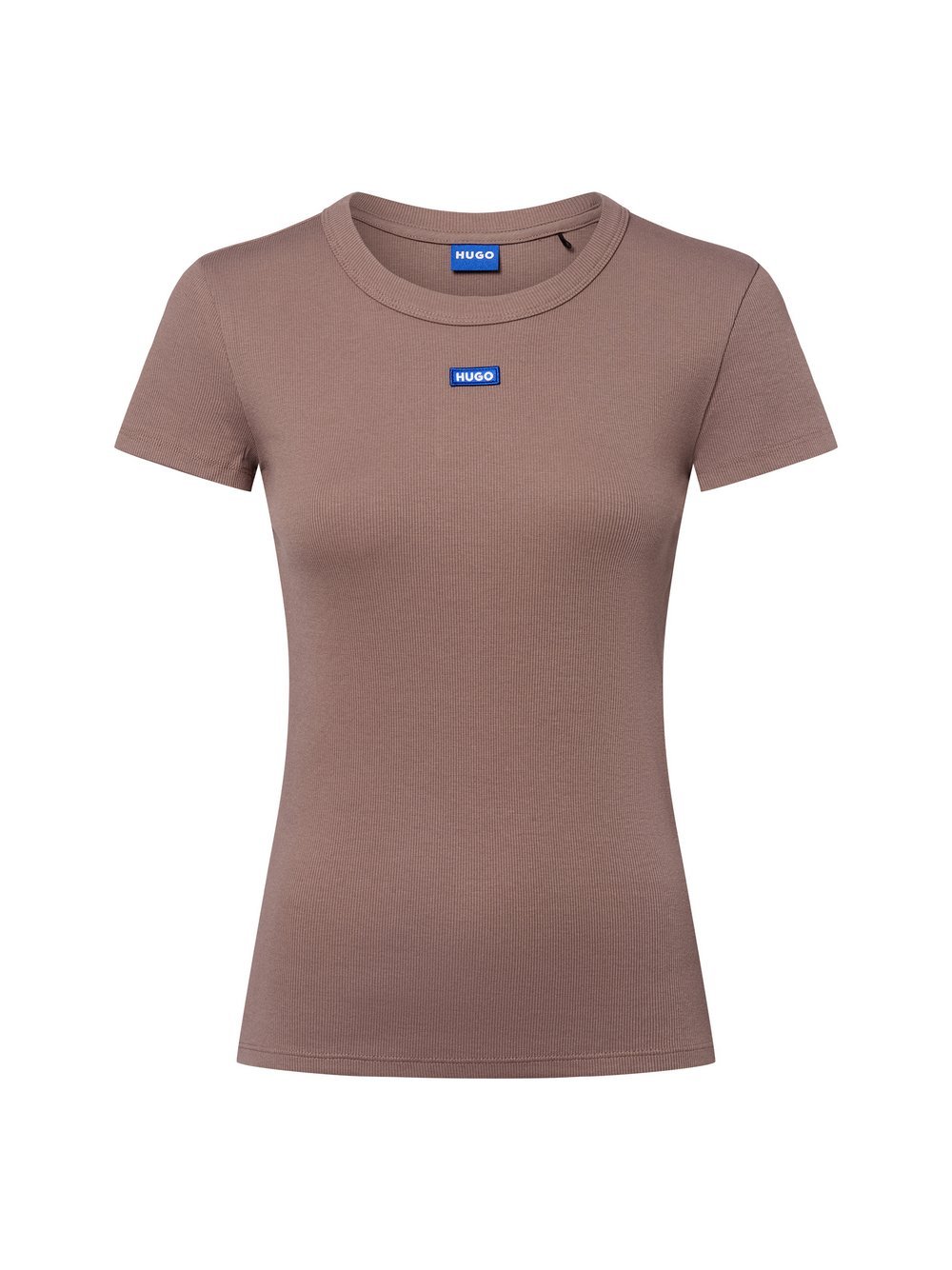 HUGO BLUE T-Shirt Damen Baumwolle braun, M