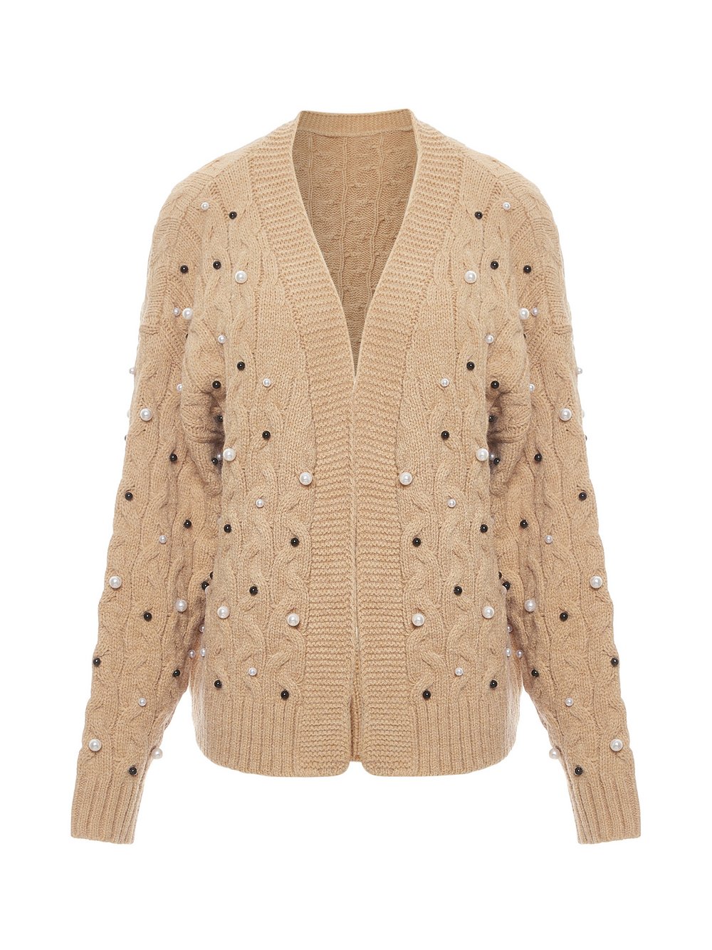 Faina Strickjacke Damen beige, M/L