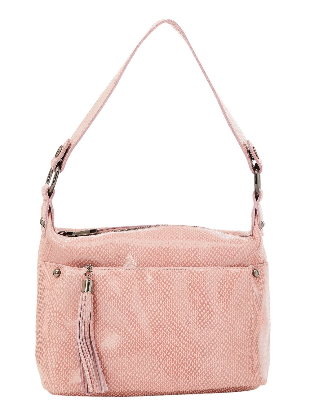 Faina Handtasche Damen Leder rosa gemustert, ONE SIZE