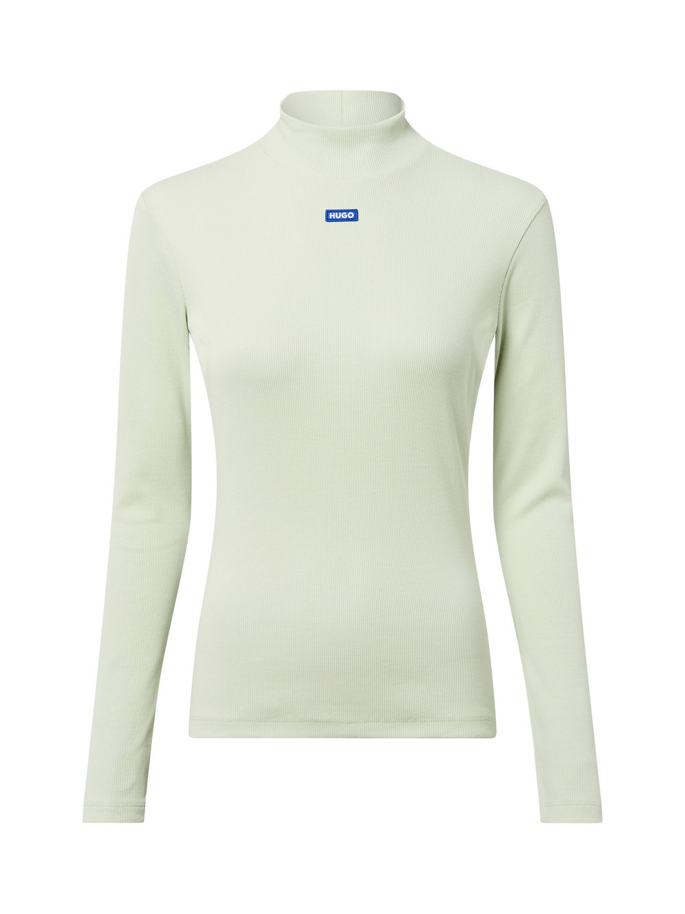 HUGO BLUE Langarmshirt Damen Baumwolle grün, XS