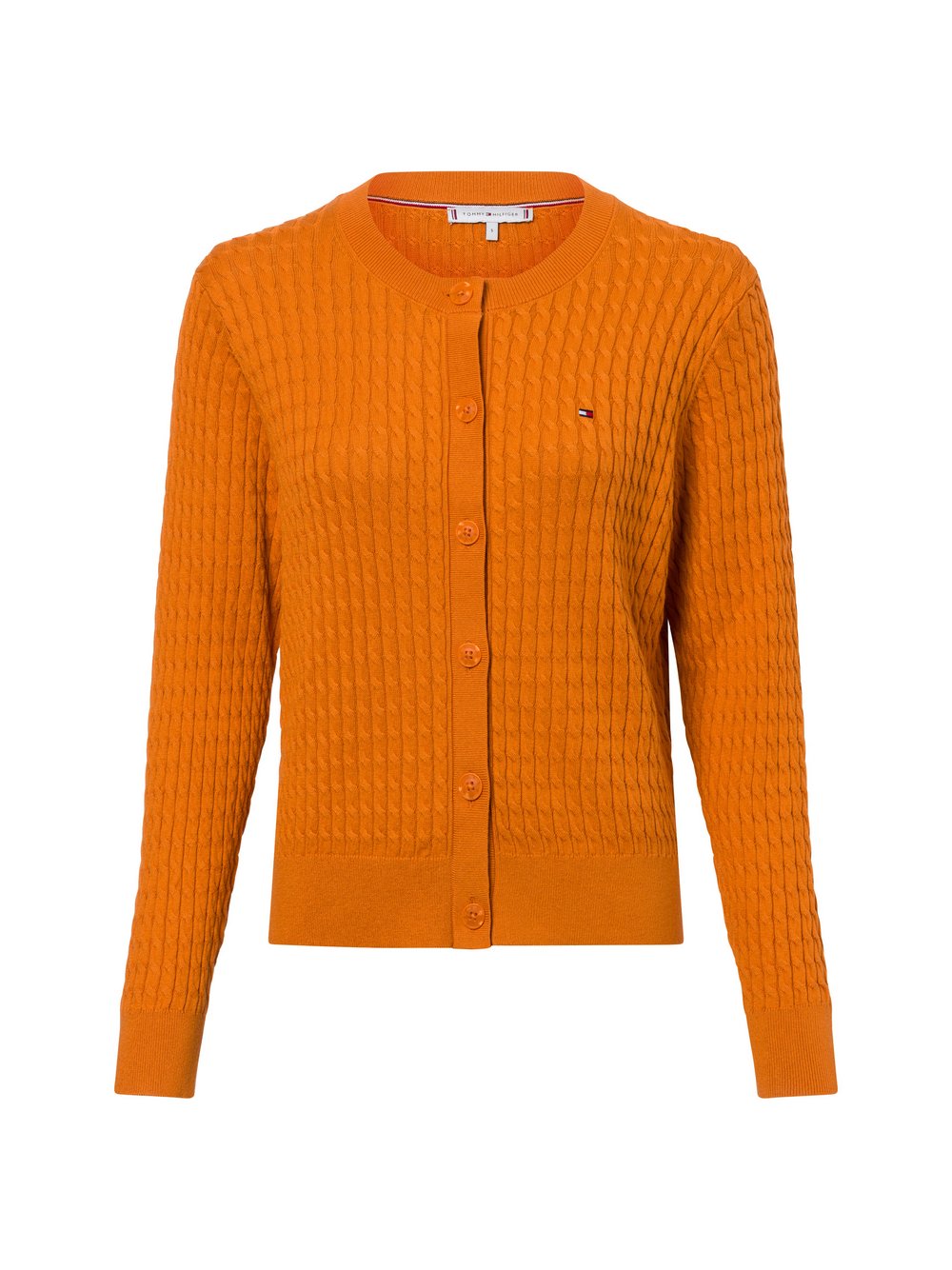 Tommy Hilfiger Strickjacke Damen Baumwolle orange, XL