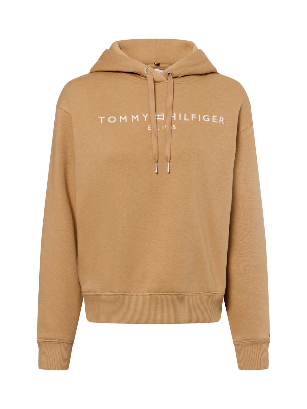 Tommy Hilfiger Kapuzenpullover Damen Baumwolle braun gemustert, S