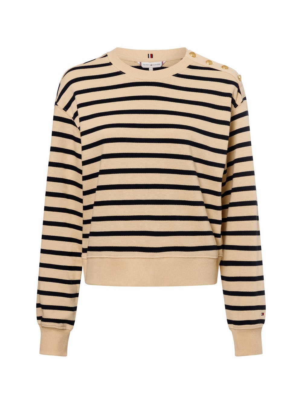 Tommy Hilfiger Sweatshirt Damen Baumwolle mehrfarbig gestreift, M