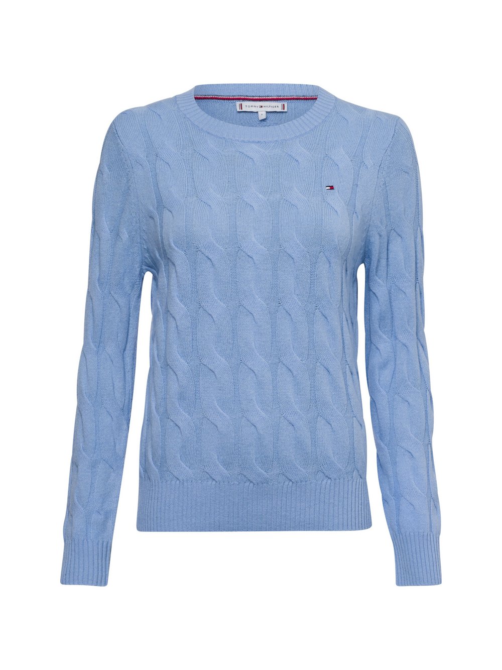 Tommy Hilfiger Pullover Damen Wolle blau gemustert, XS