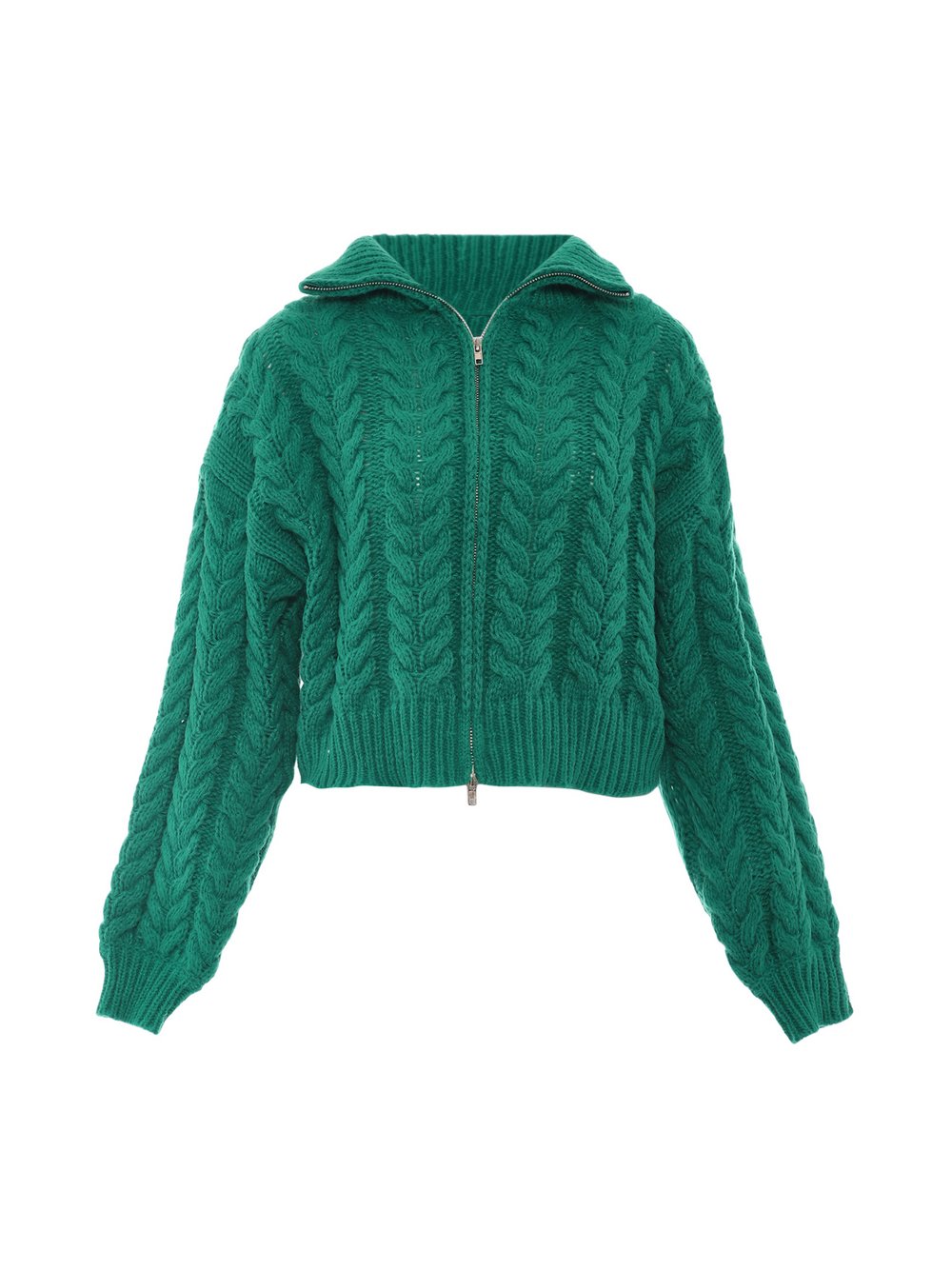 MyMo Strickjacke Damen grün, M/L