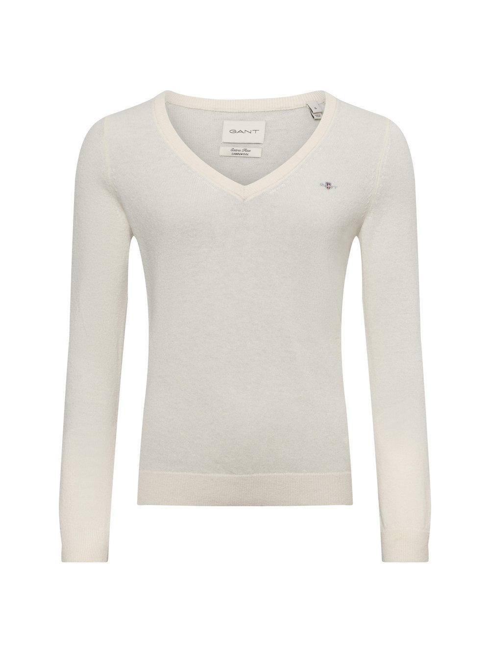 Gant Pullover mit Wollanteil Damen Wolle weiß, S