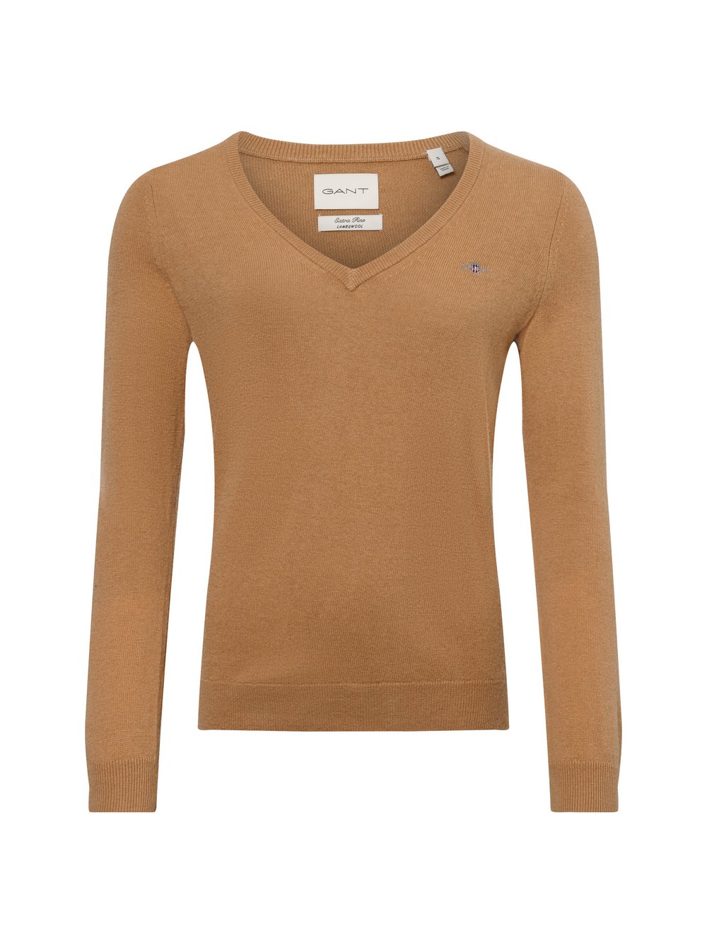 Gant Pullover mit Wollanteil Damen Wolle beige, XS