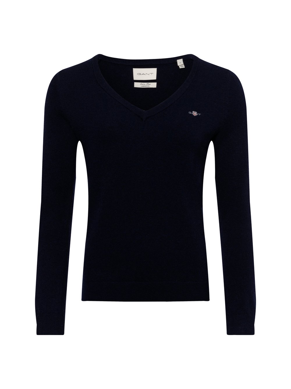 Gant Pullover mit Wollanteil Damen Wolle blau, S