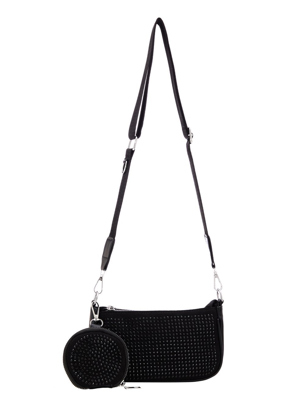 Faina Handtasche Damen schwarz, ONE SIZE