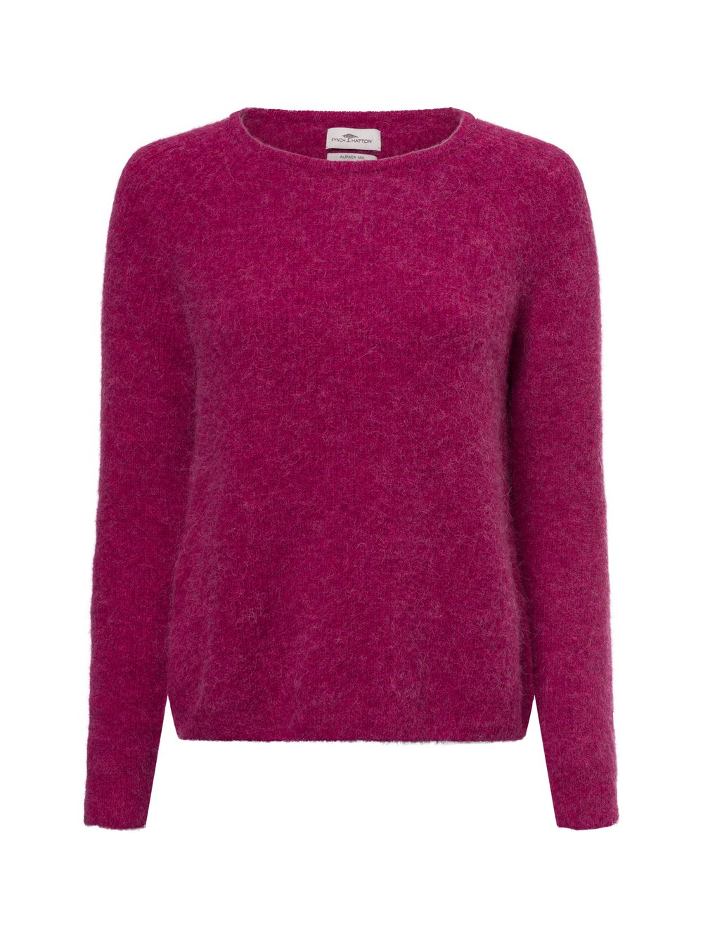 Fynch-Hatton Strickpullover mit Alpakawolle Damen Wolle pink meliert, XS