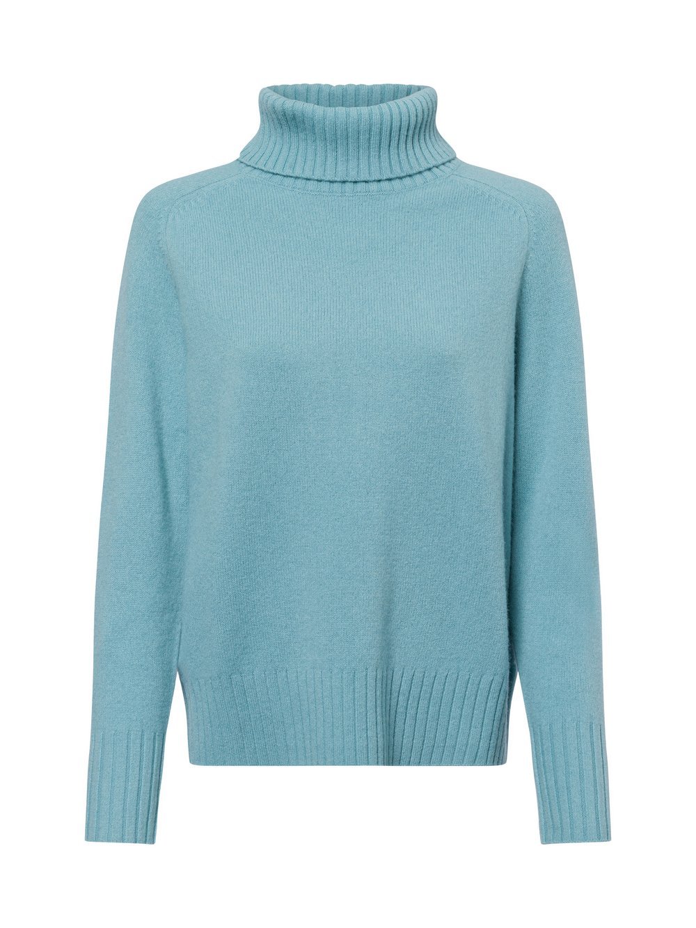 Fynch-Hatton Rollkragenpullover Damen Wolle blau, XS