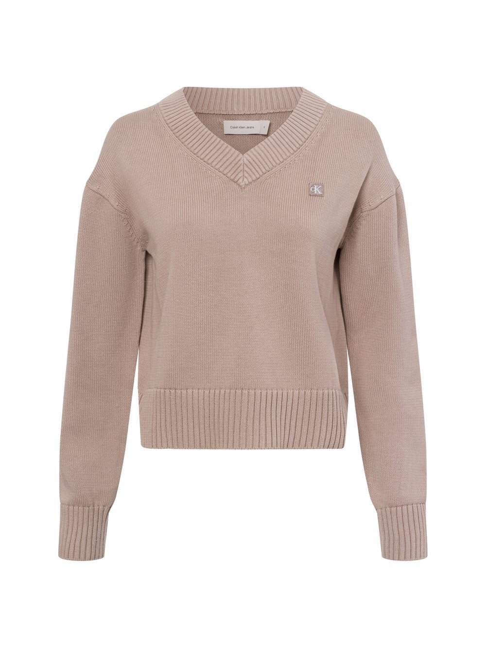 Calvin Klein Jeans Pullover Damen Baumwolle beige, M