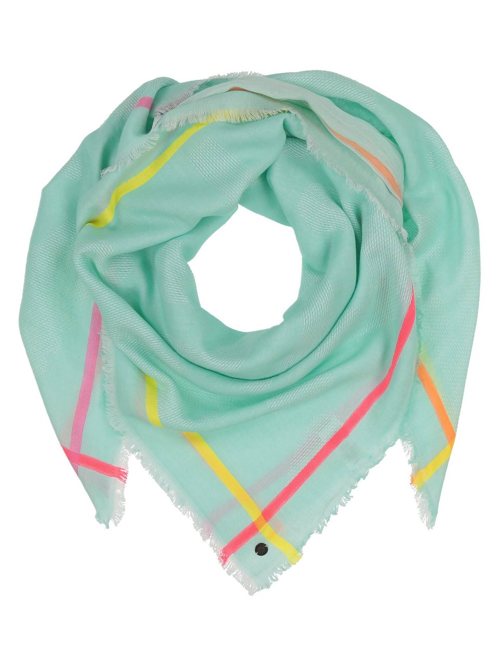 Thumbnail - Fraas Tuch Damen Baumwolle grün gestreift, ONE SIZE