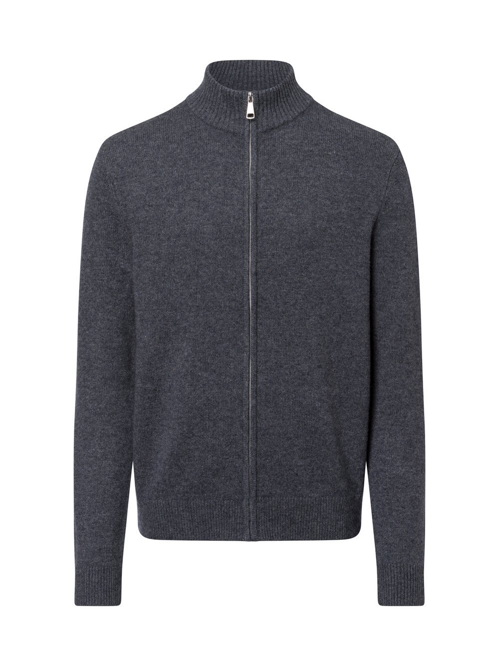 Andrew James Strickjacke Herren Cashmere grau meliert, L