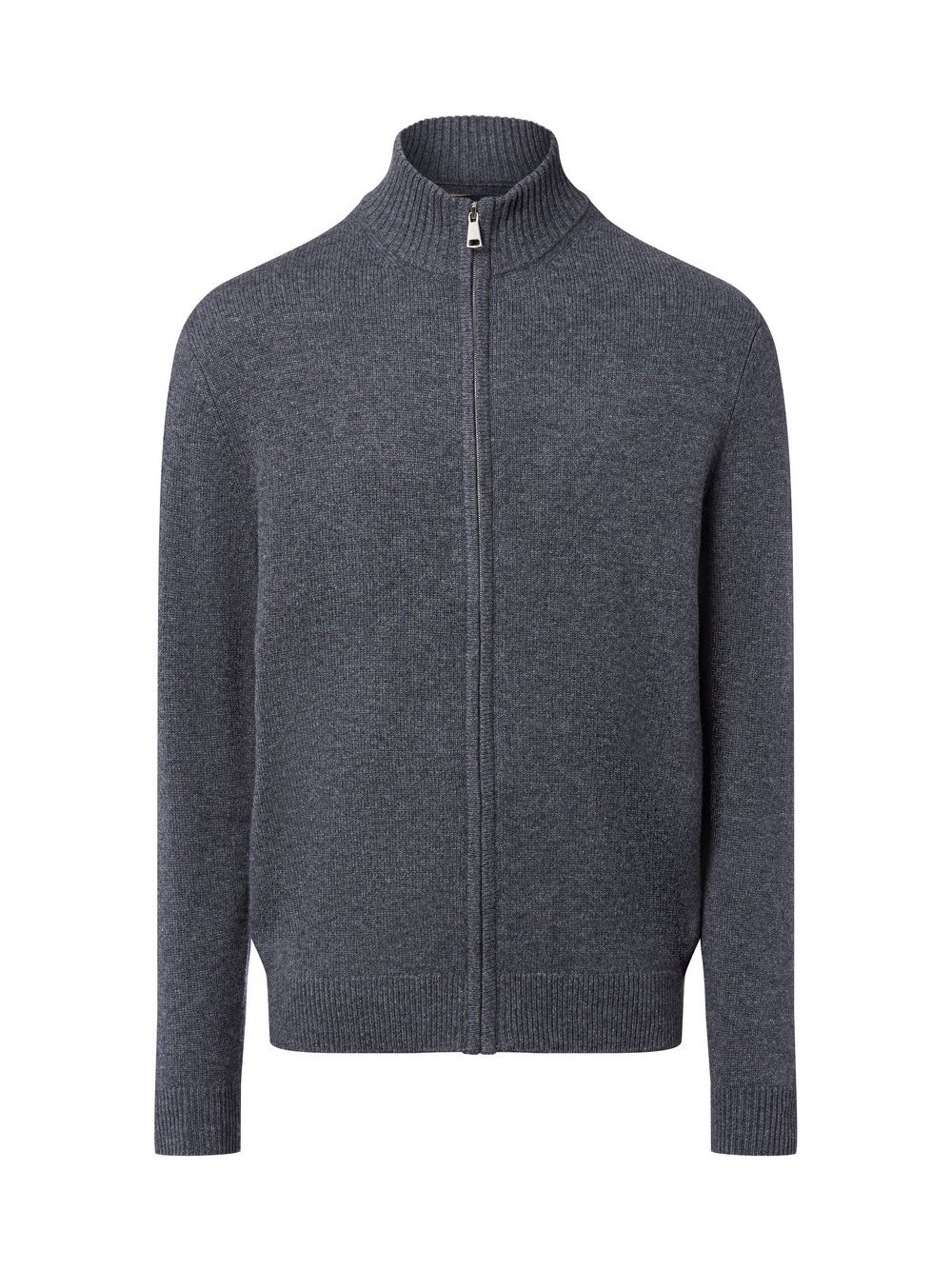 Andrew James Strickjacke Herren Cashmere grau meliert, XXL