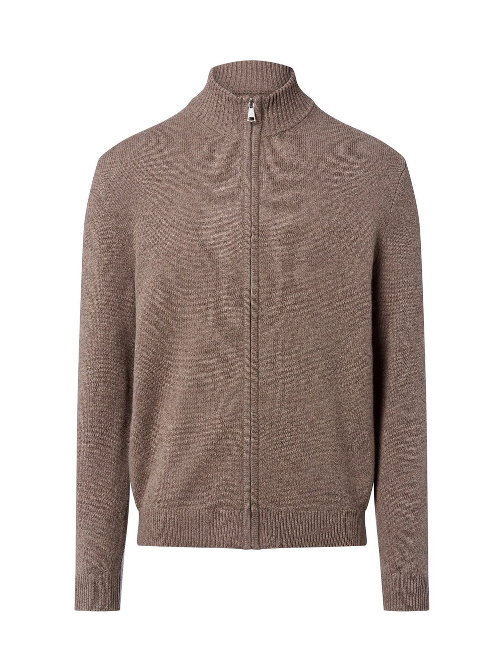 Andrew James Strickjacke Herren Cashmere braun meliert, XL