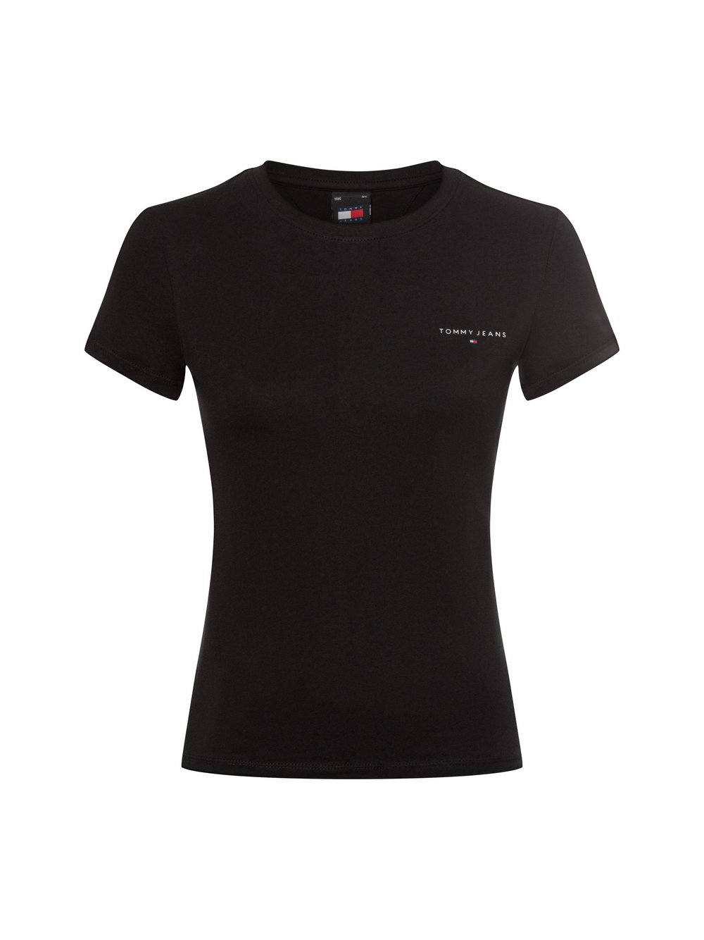 Tommy Jeans T-Shirt Damen Jersey schwarz, XS