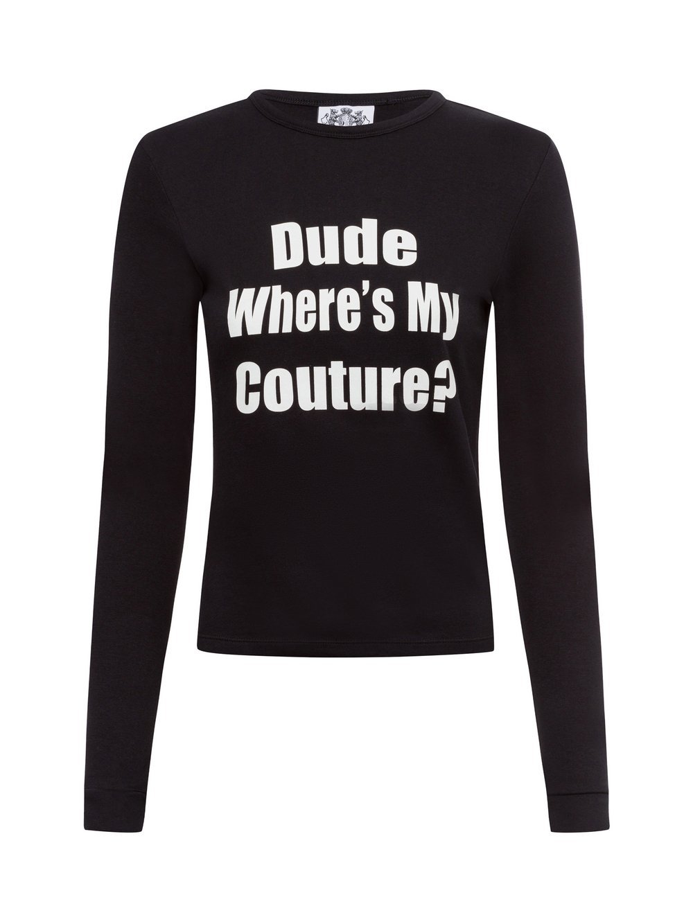 Juicy by Juicy Couture Langarmshirt Damen Jersey schwarz bedruckt, M