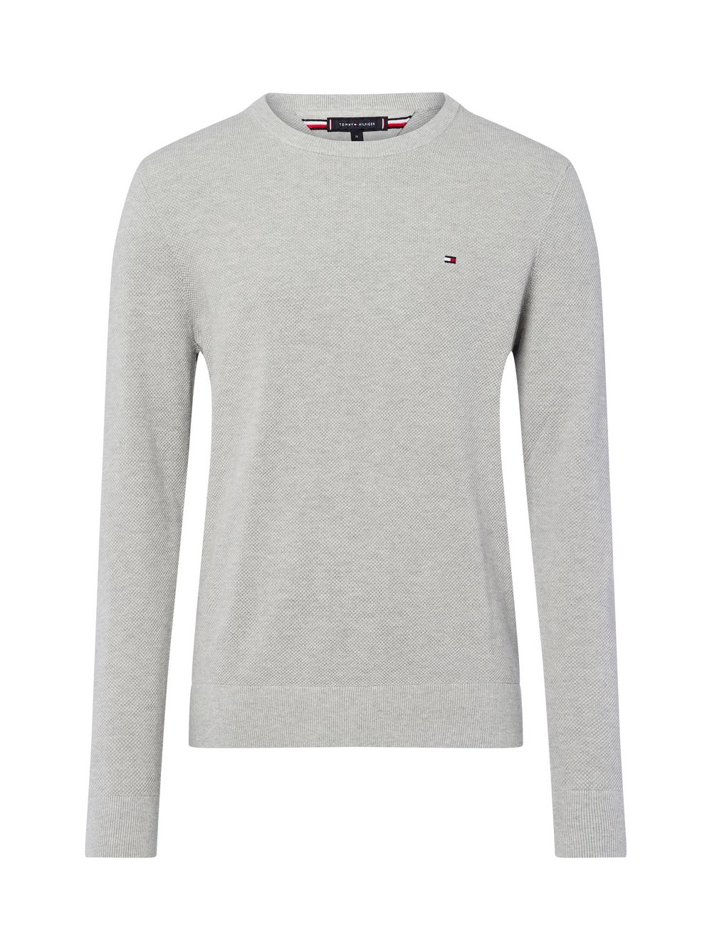 Tommy Hilfiger Pullover Herren Baumwolle grau meliert, XXL