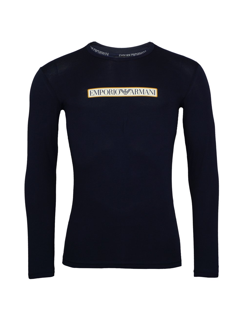 Emporio Armani Longsleeve Herren Baumwolle blau, XL