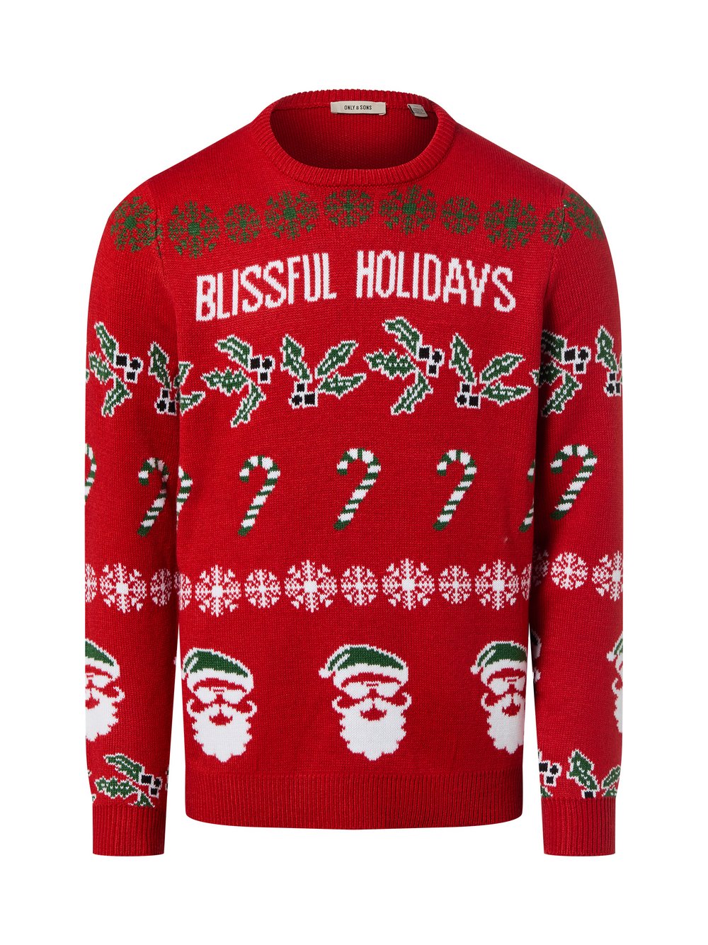 Only&Sons Strickpullover Herren mehrfarbig gemustert, S