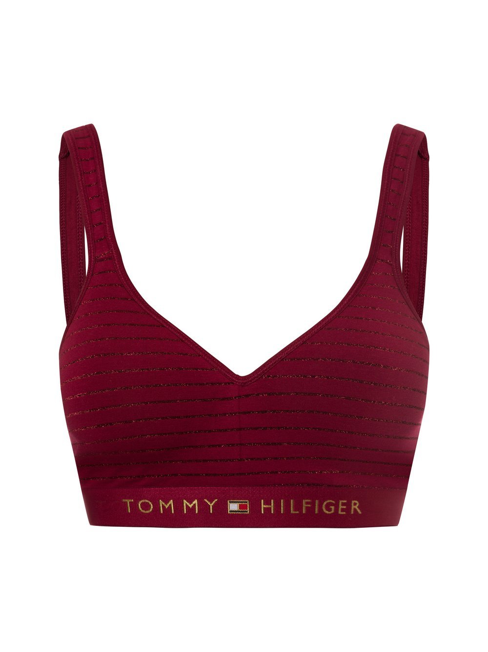 Tommy Hilfiger Bralette Damen Baumwolle rot gestreift, M