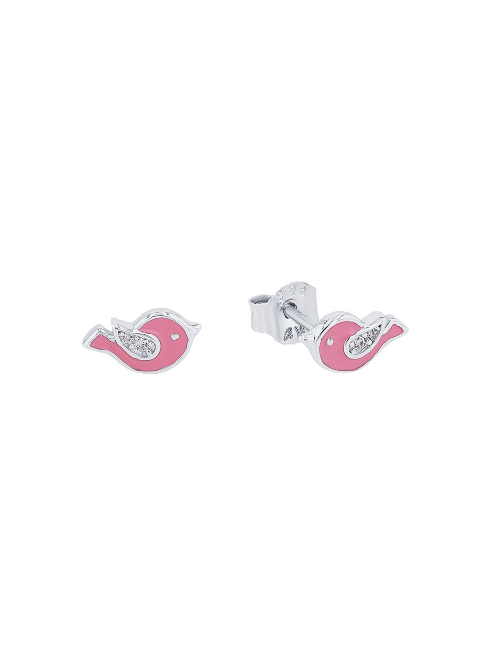 Prinzessin Lillifee Ohrstecker Mädchen Sterlingsilber rosa, ONE SIZE