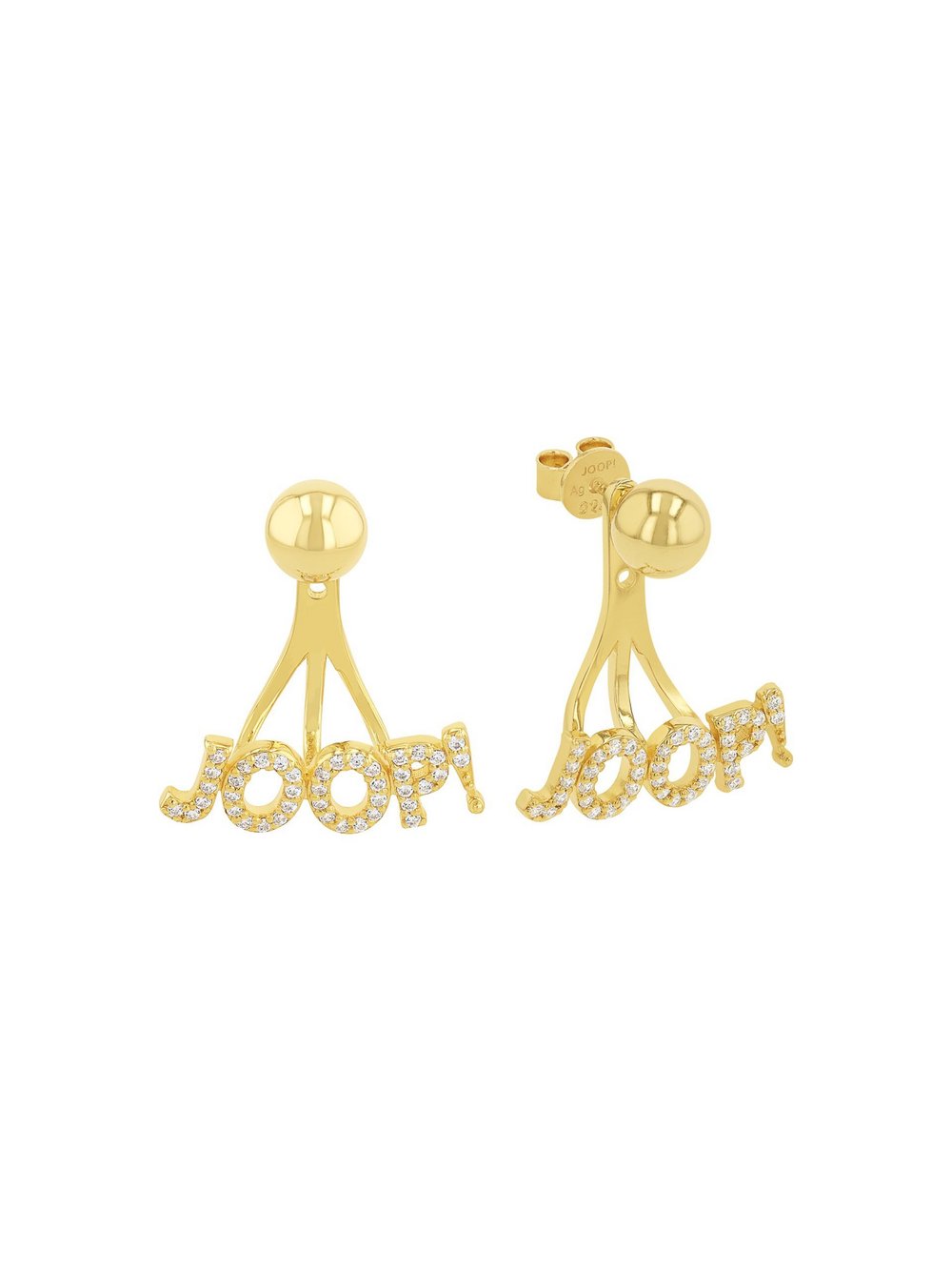 Joop Accessoires Ohrhänger Damen Sterlingsilber gold, ONE SIZE